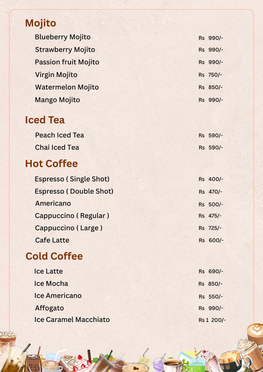 Coffee Menu